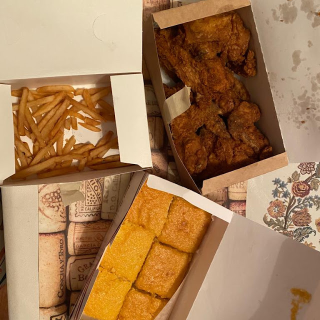 Fried Chicken with Corn Bread