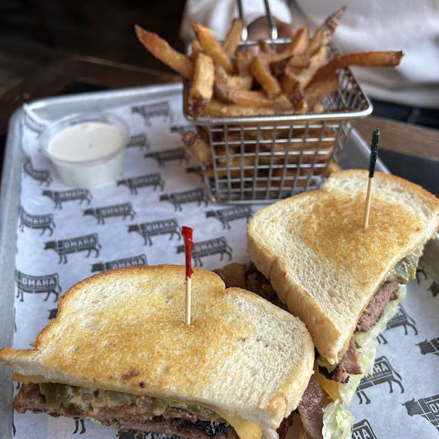Smoked Gouda Bacon Melt and Ranch Fries