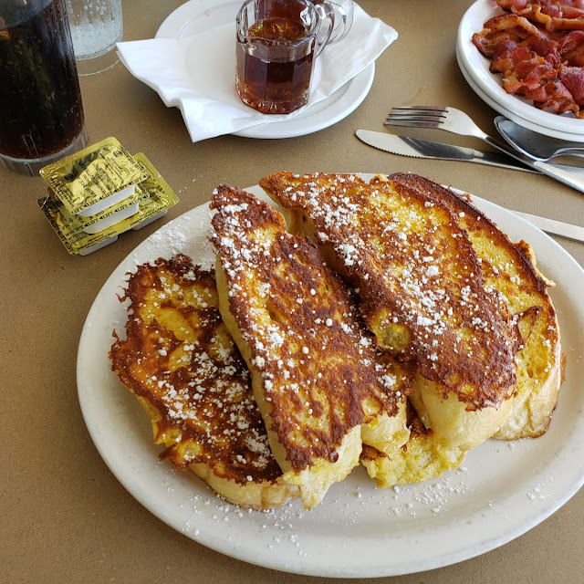 French Toast Bacon and Waffle with Sausage
