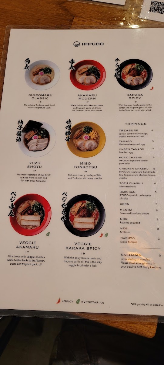 IPPUDO Berkeley Photo Menu 6