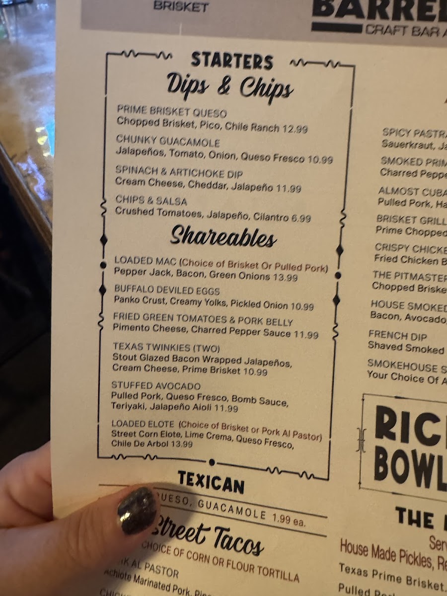 Barrel & Bones Craft Bar and Smokehouse Photo Menu 10