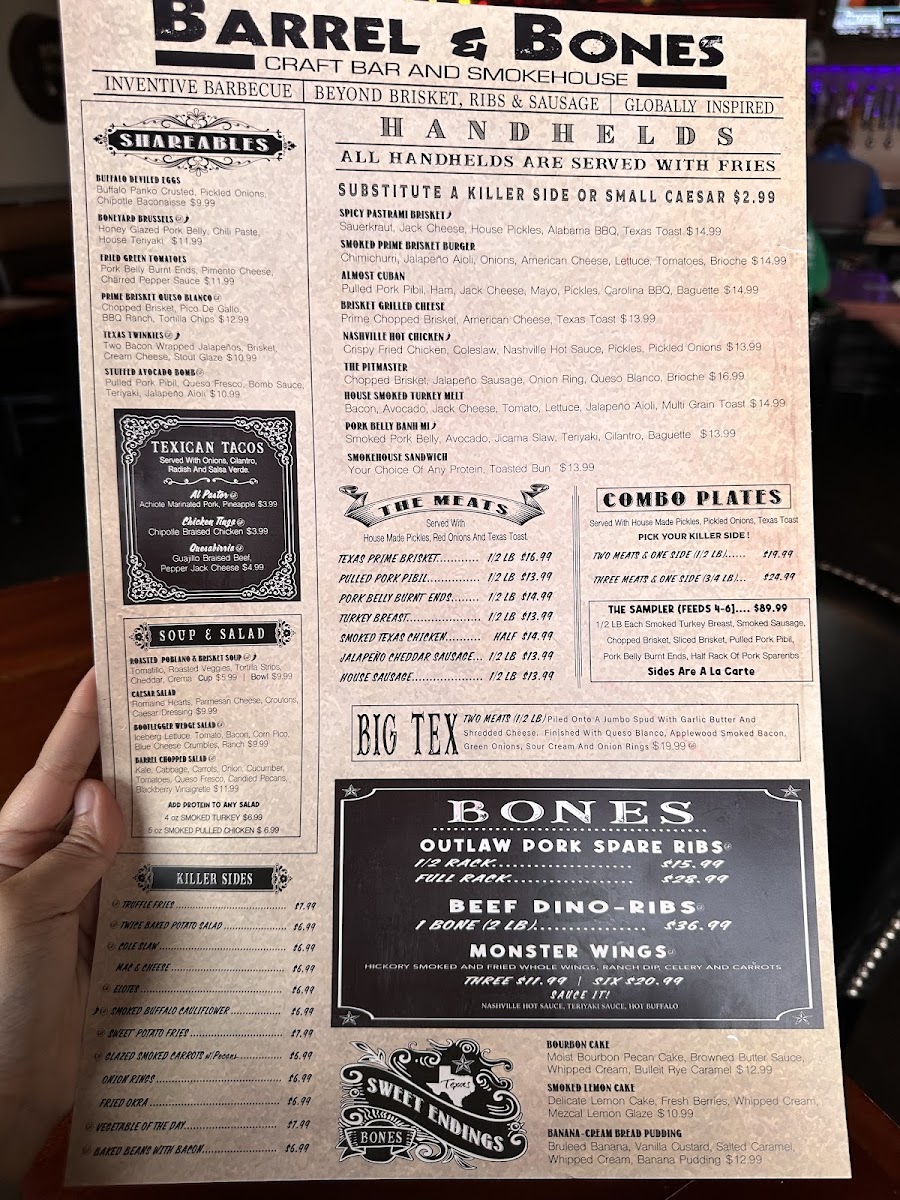 Barrel & Bones Craft Bar and Smokehouse Photo Menu 4