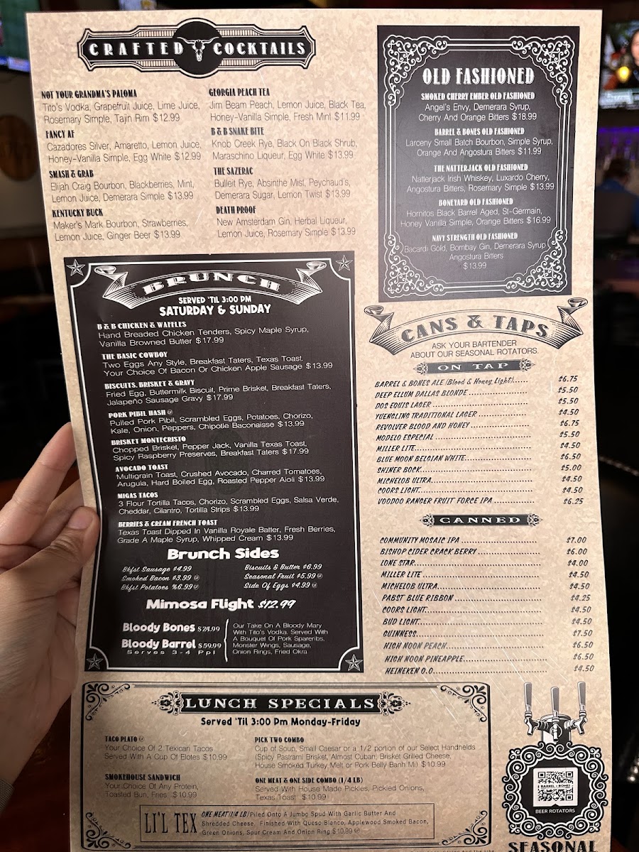 Barrel & Bones Craft Bar and Smokehouse Photo Menu 6
