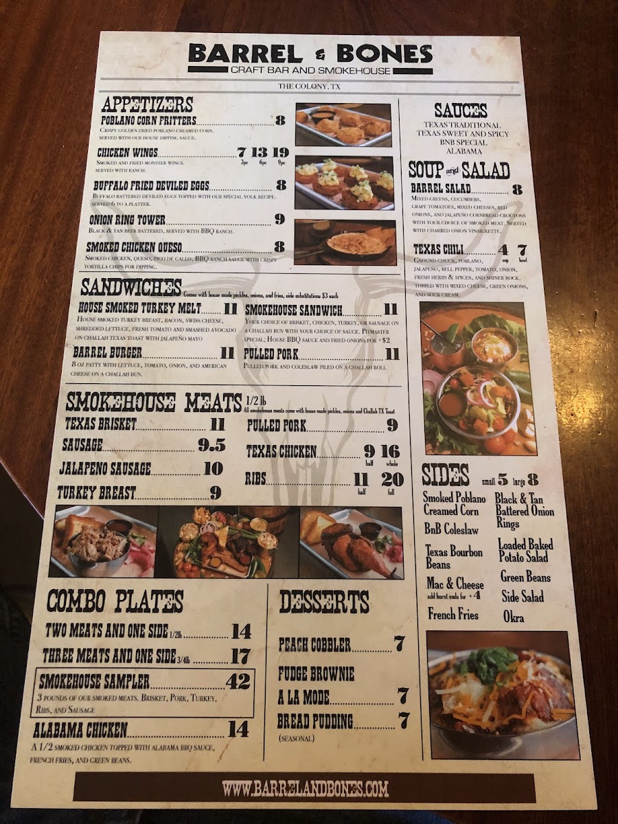 Barrel & Bones Craft Bar and Smokehouse Photo Menu 8
