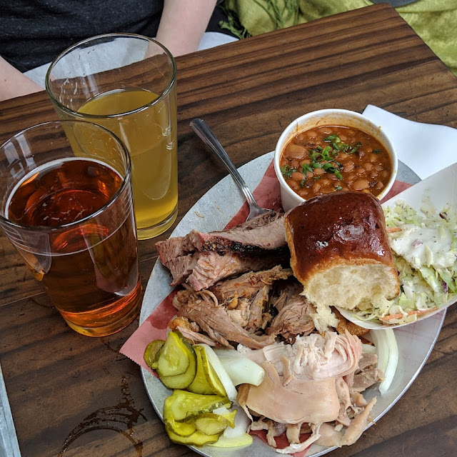 Brisket and Pork Shoulder