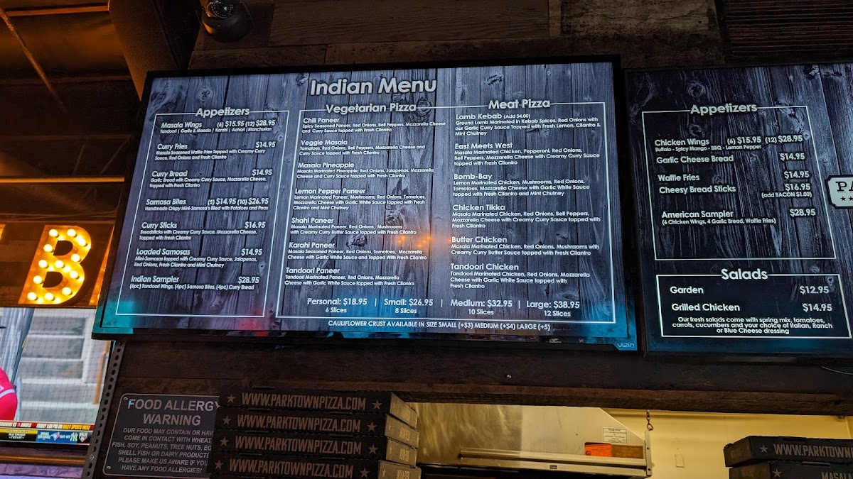 Parktown Pizza Company Photo Menu 4