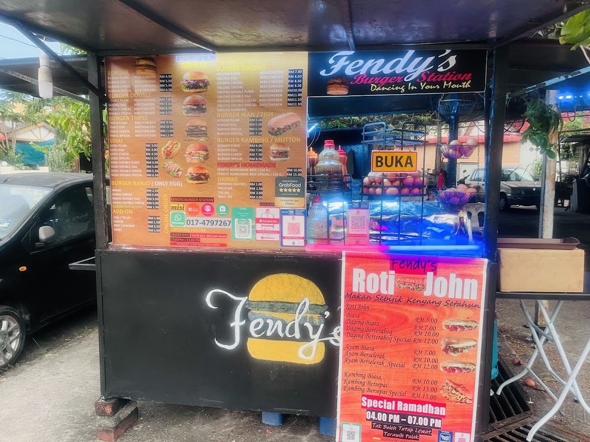 Fendys Burger Station Bayan Baru Penang Photo Menu 7