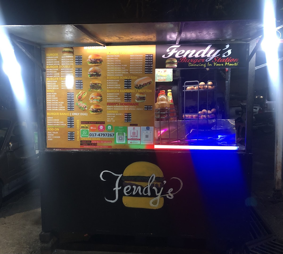 Fendys Burger Station Bayan Baru Penang Photo Menu 9