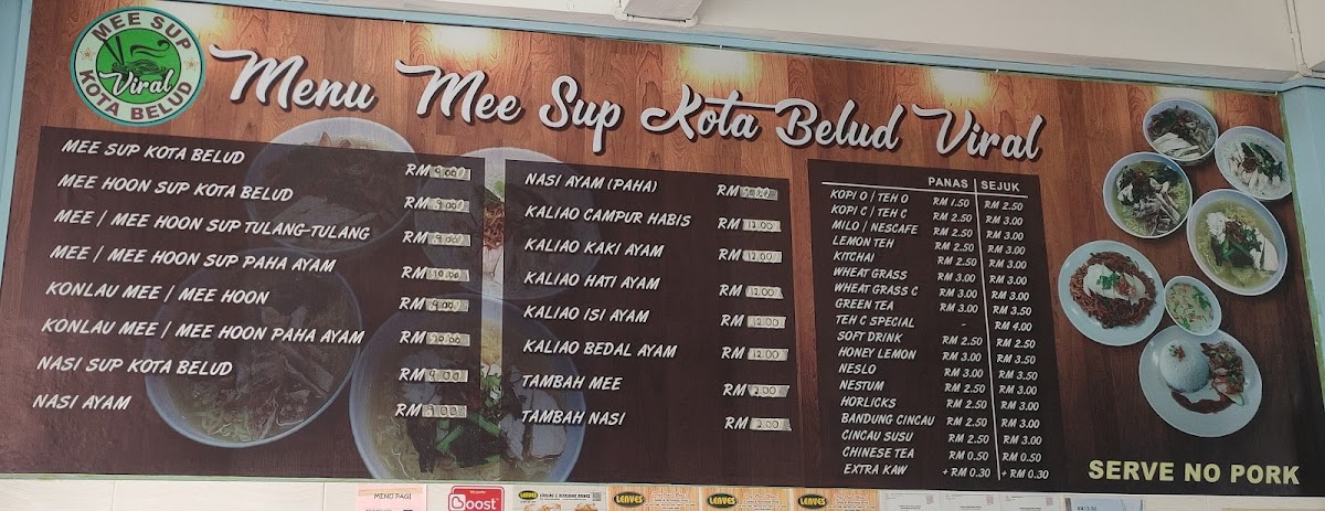 Mee Sup Kota Belud Viral Photo Menu 5