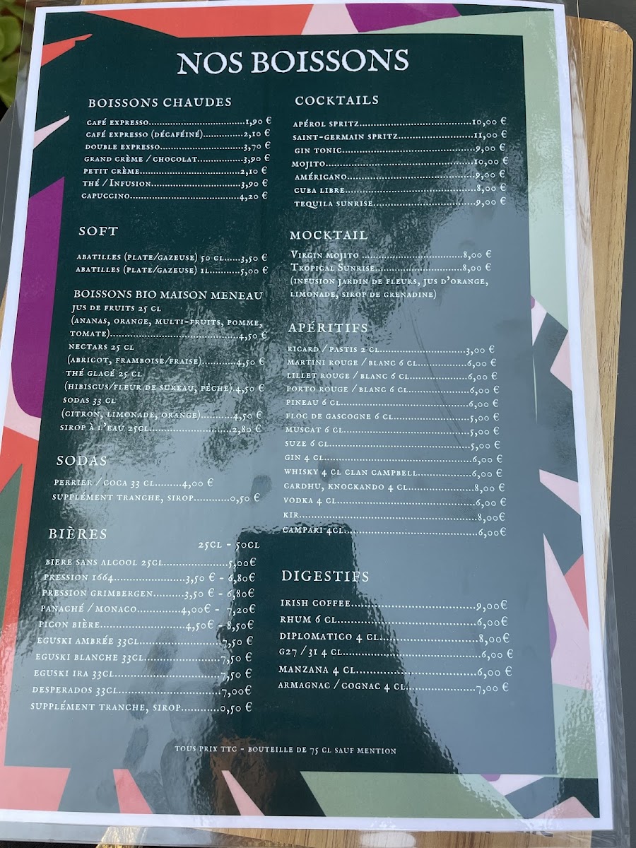 Restaurant Le Jardin de Lagrave Photo Menu 3