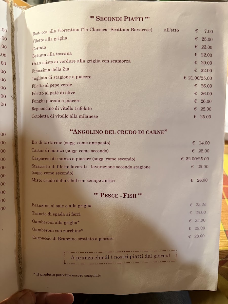 Dalla Zia Photo Menu 1