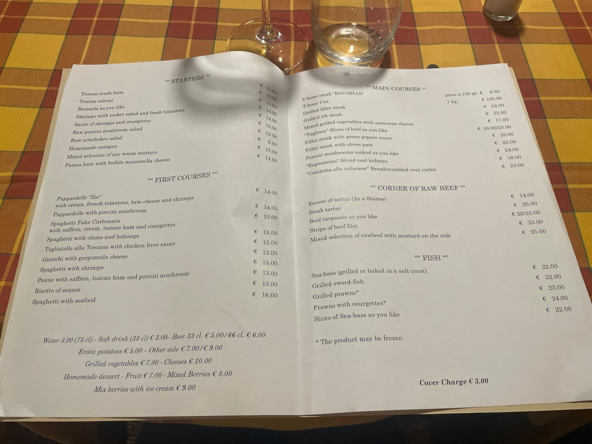 Dalla Zia Photo Menu 2