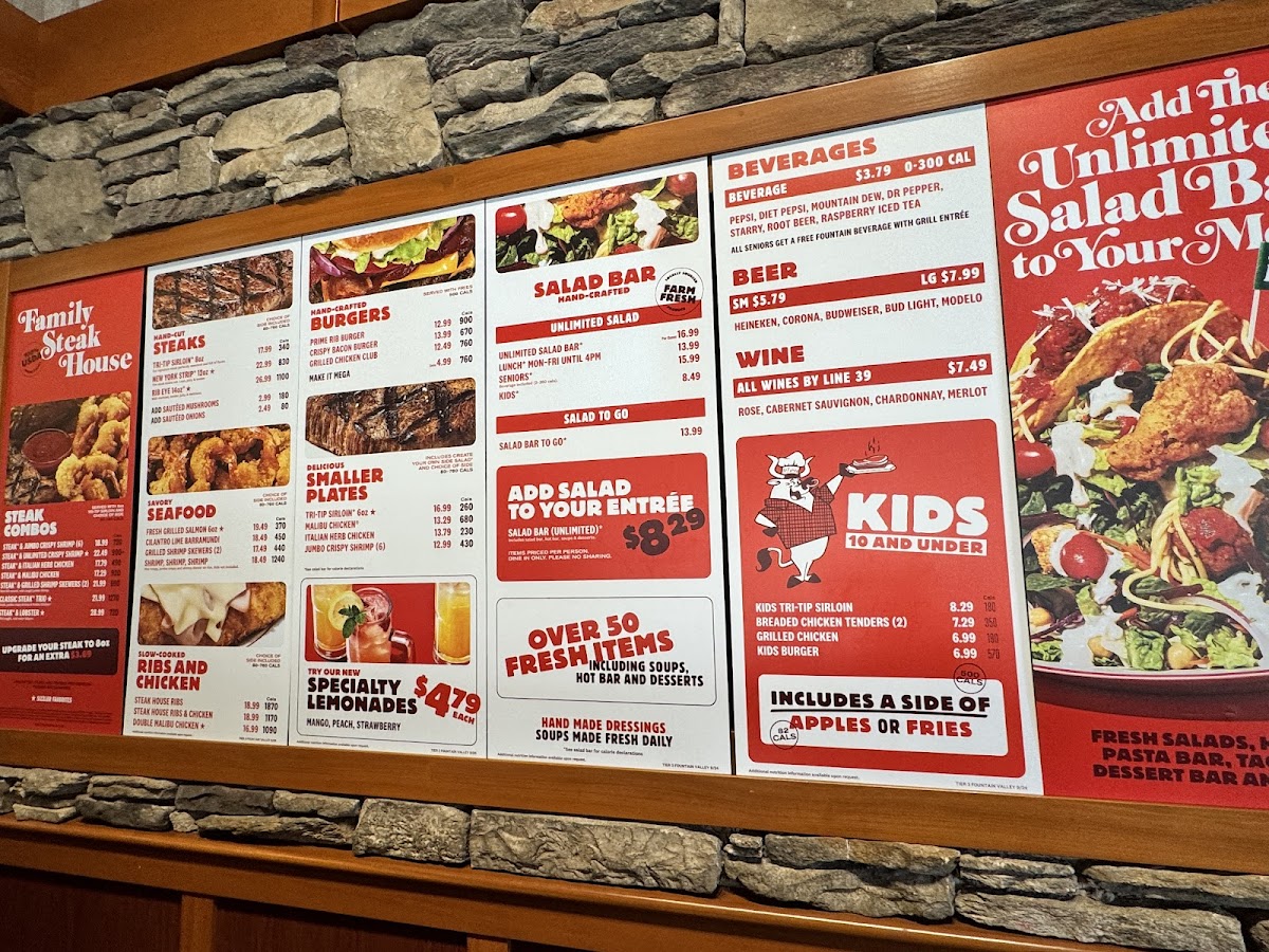 Sizzler Photo Menu 2