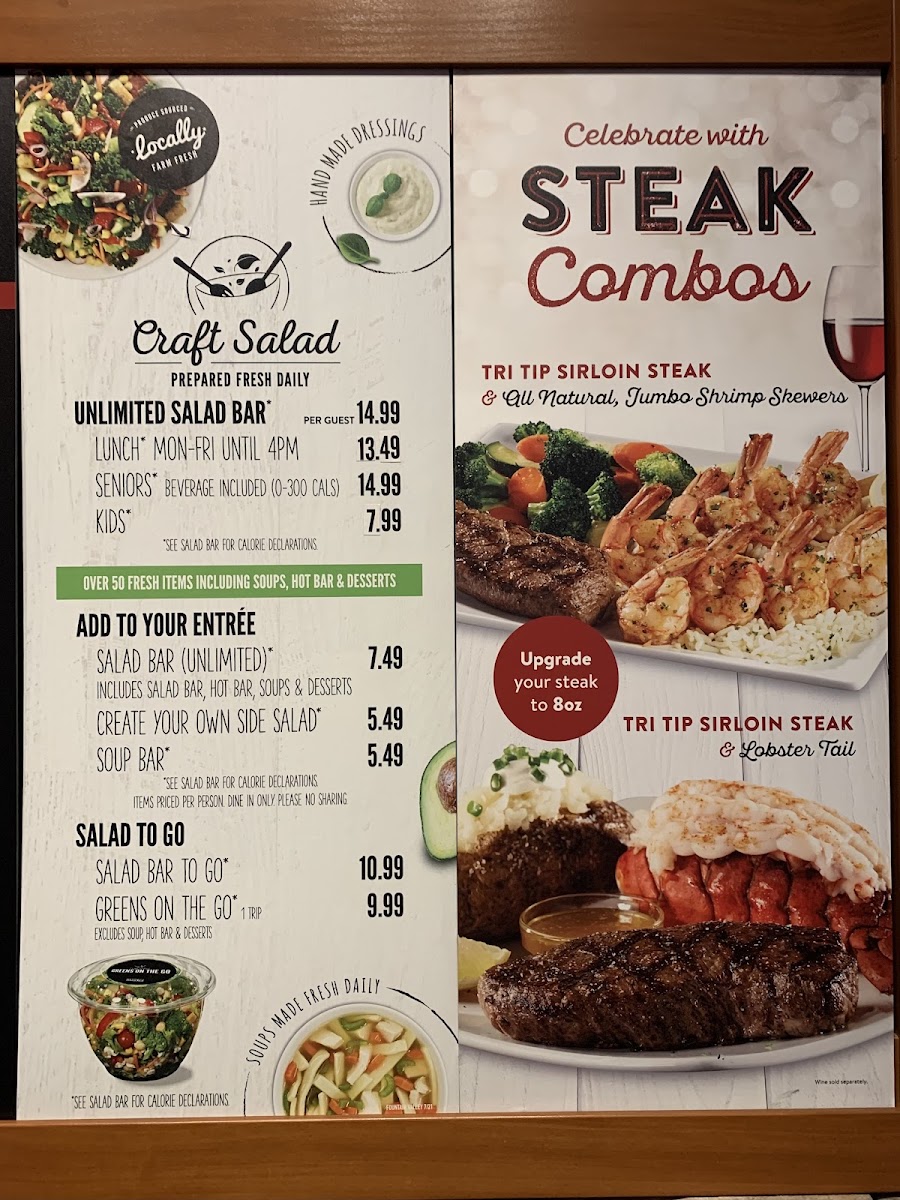 Sizzler Photo Menu 5