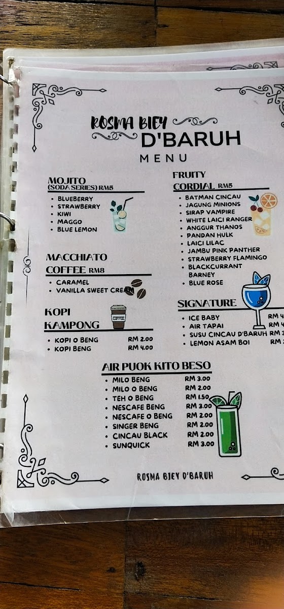 Cafe Rosmabiey D'Baruh Photo Menu 1