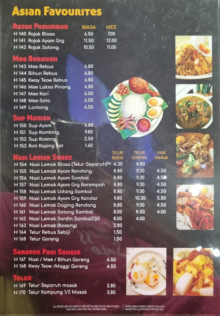 Restoran Nasi Kandar Shaaz Photo Menu 4