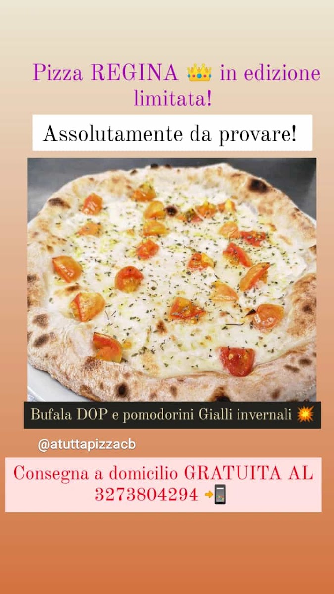 A Tutta Pizza Photo Menu 1