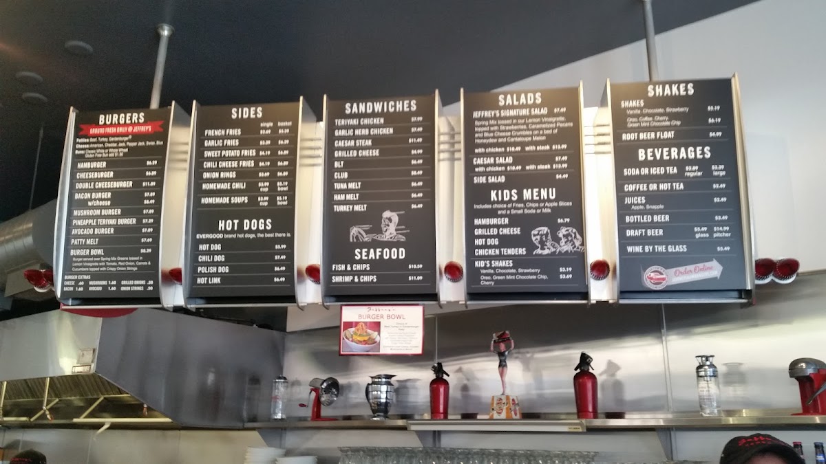 Jeffrey's Hamburgers Photo Menu 6