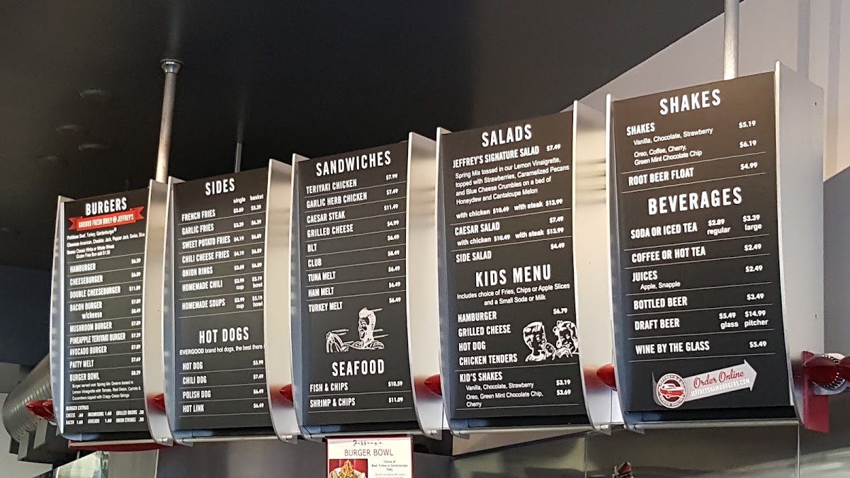 Jeffrey's Hamburgers Photo Menu 7