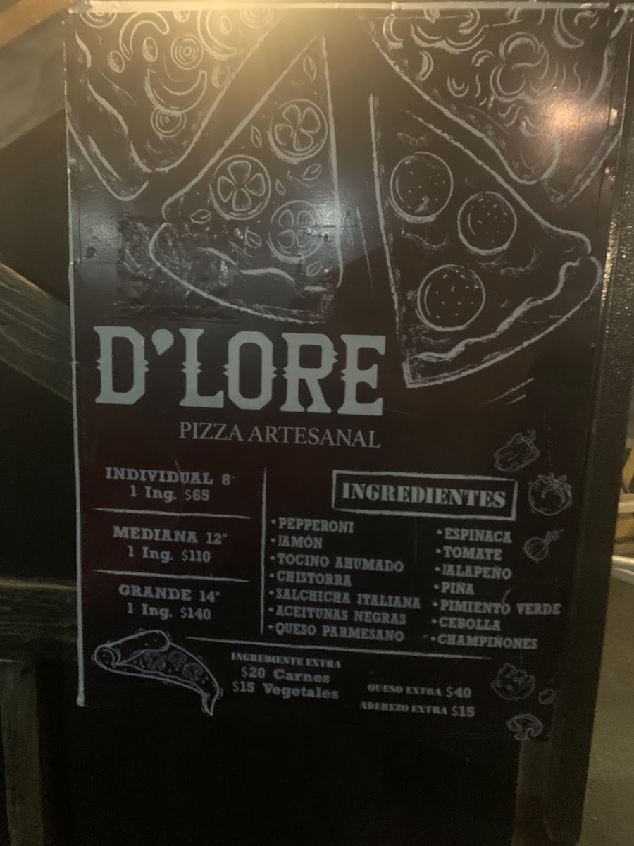 D' Lore Pizza Photo Menu 3