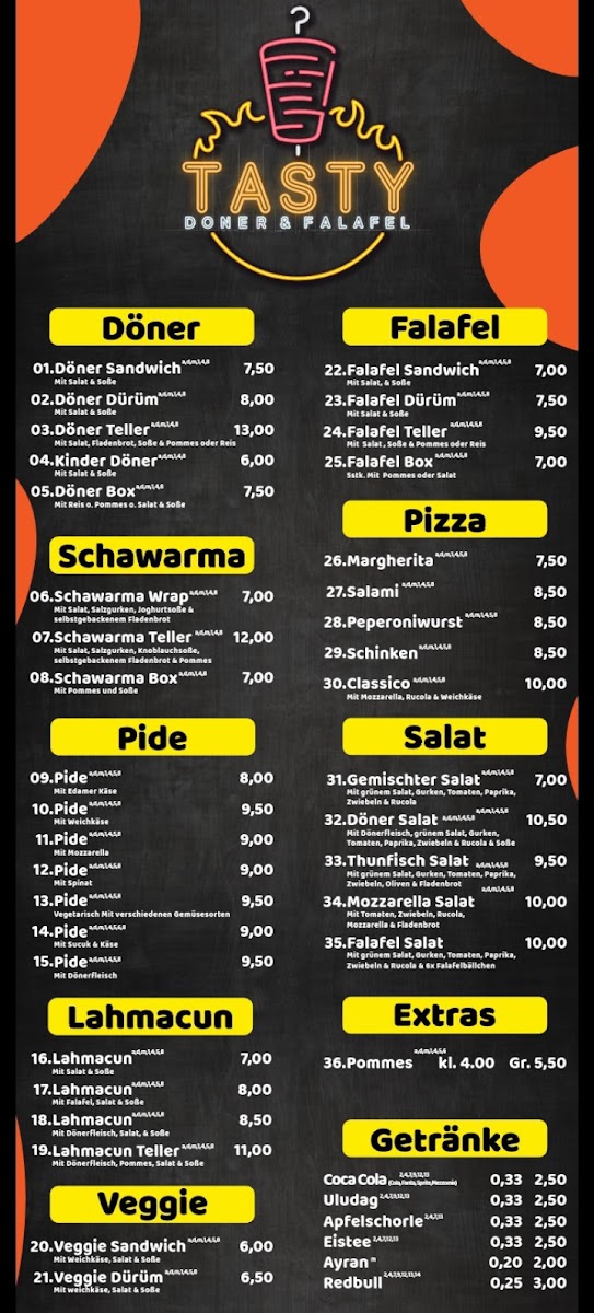 Tasty Döner & Falafel Photo Menu 2
