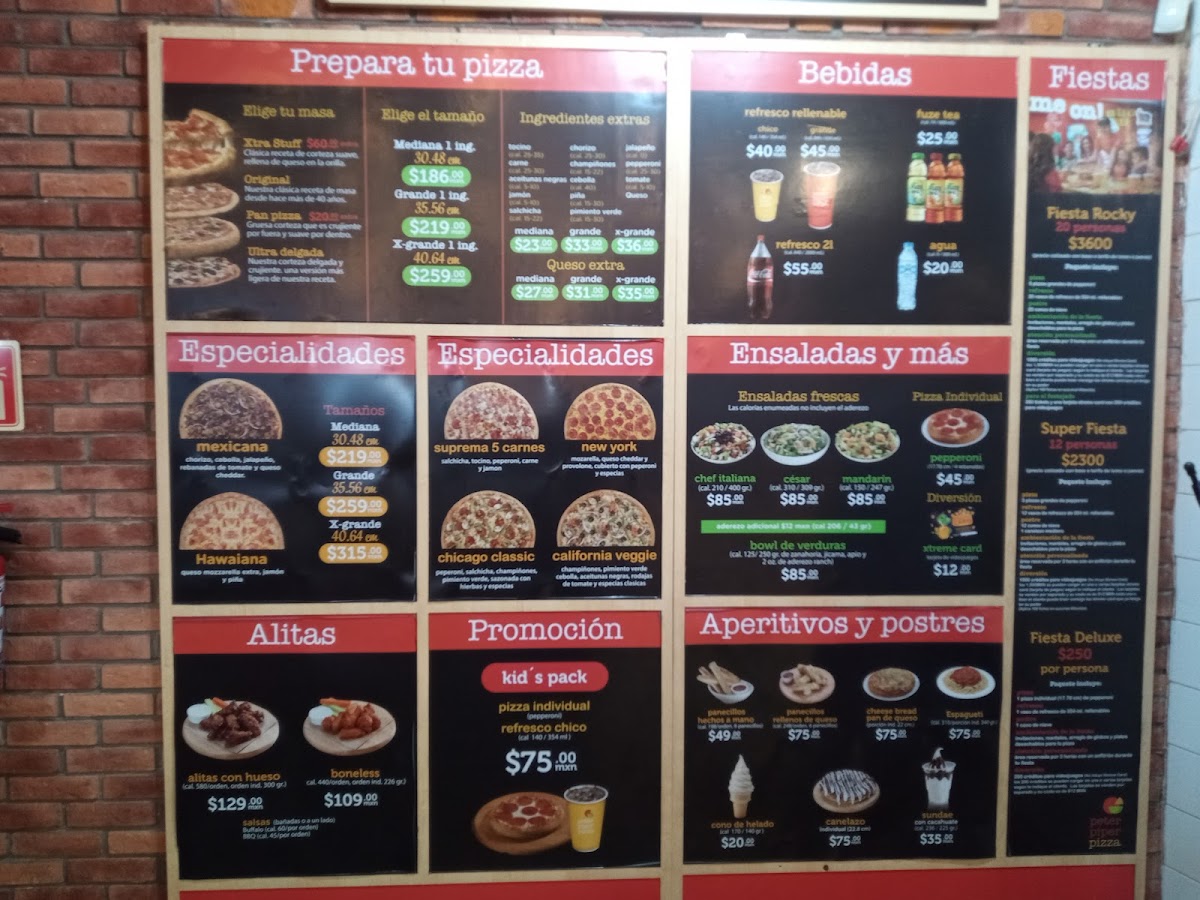 Peter Piper Pizza Photo Menu 2