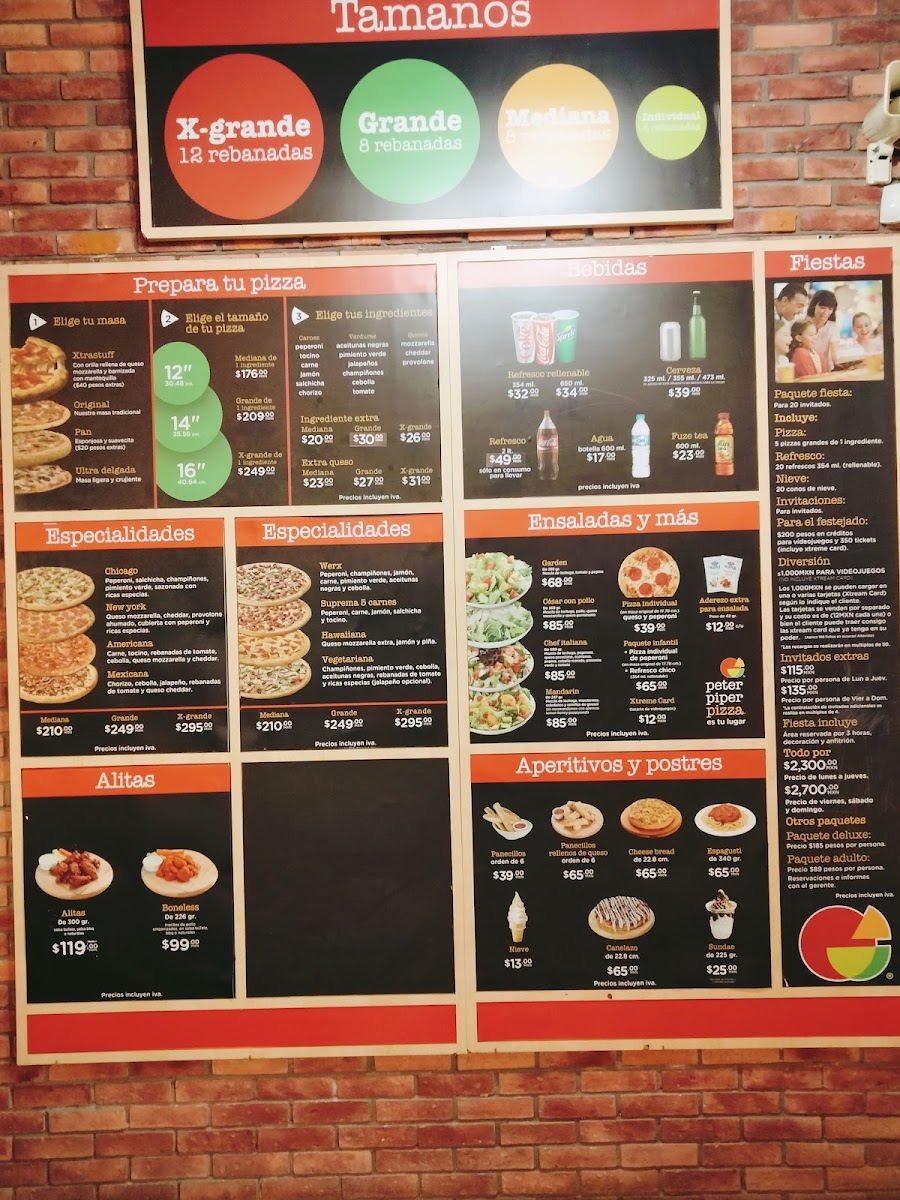 Peter Piper Pizza Photo Menu 3