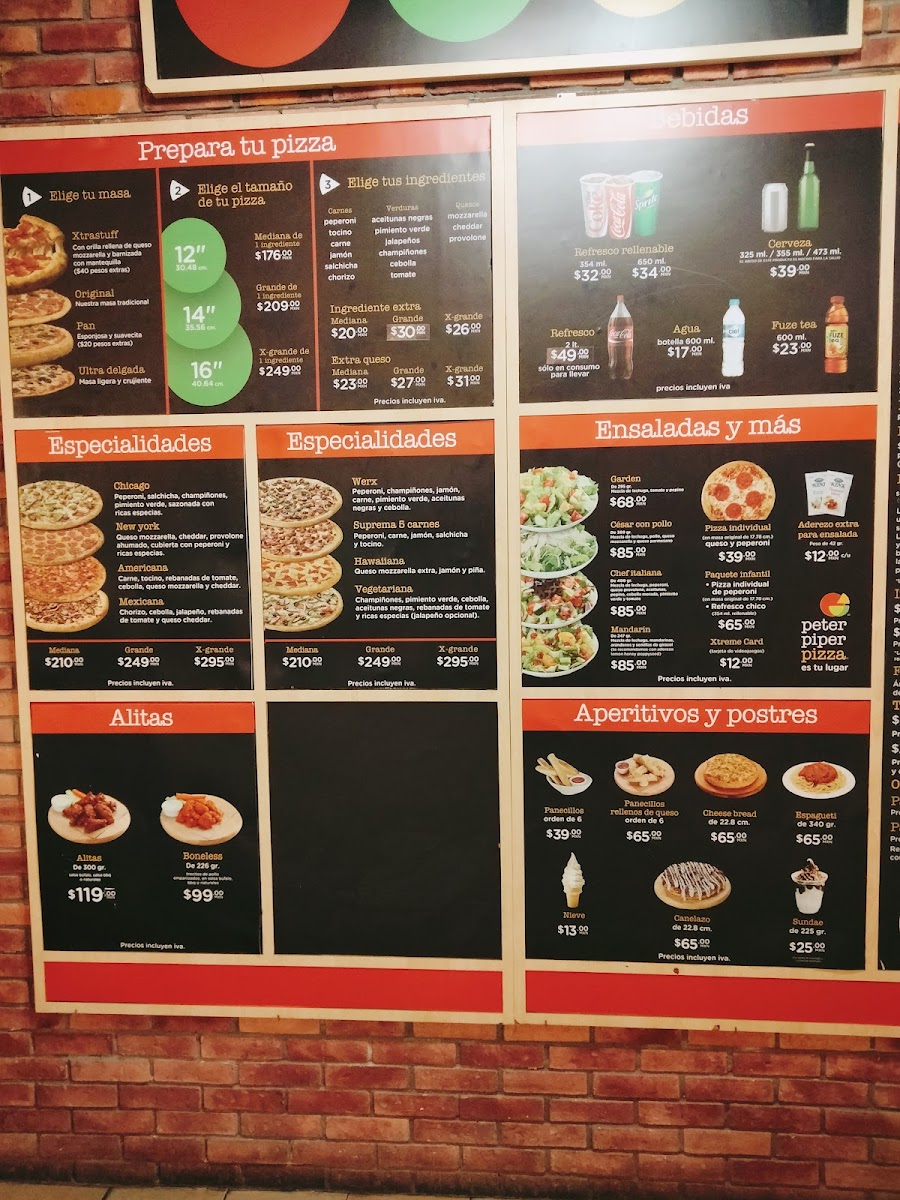 Peter Piper Pizza Photo Menu 5