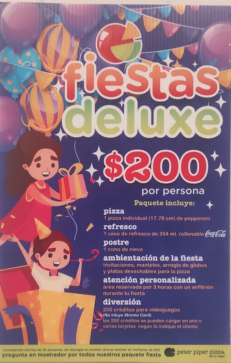 Peter Piper Pizza Photo Menu 8