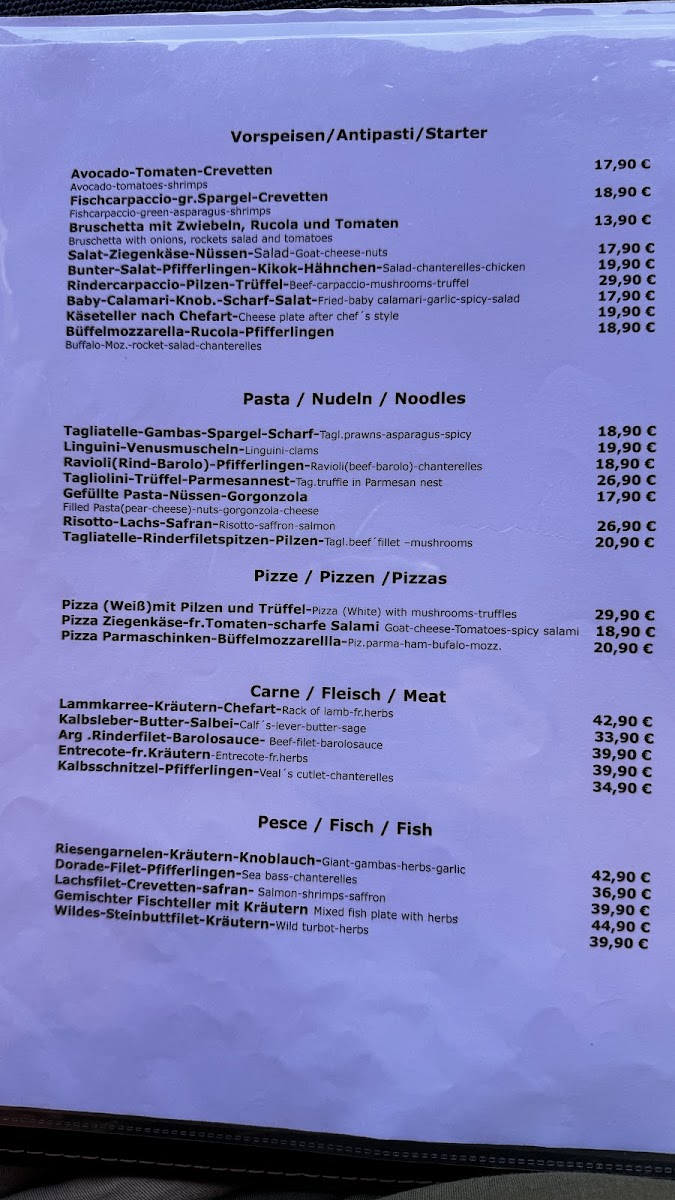 La Luce Due Photo Menu 3