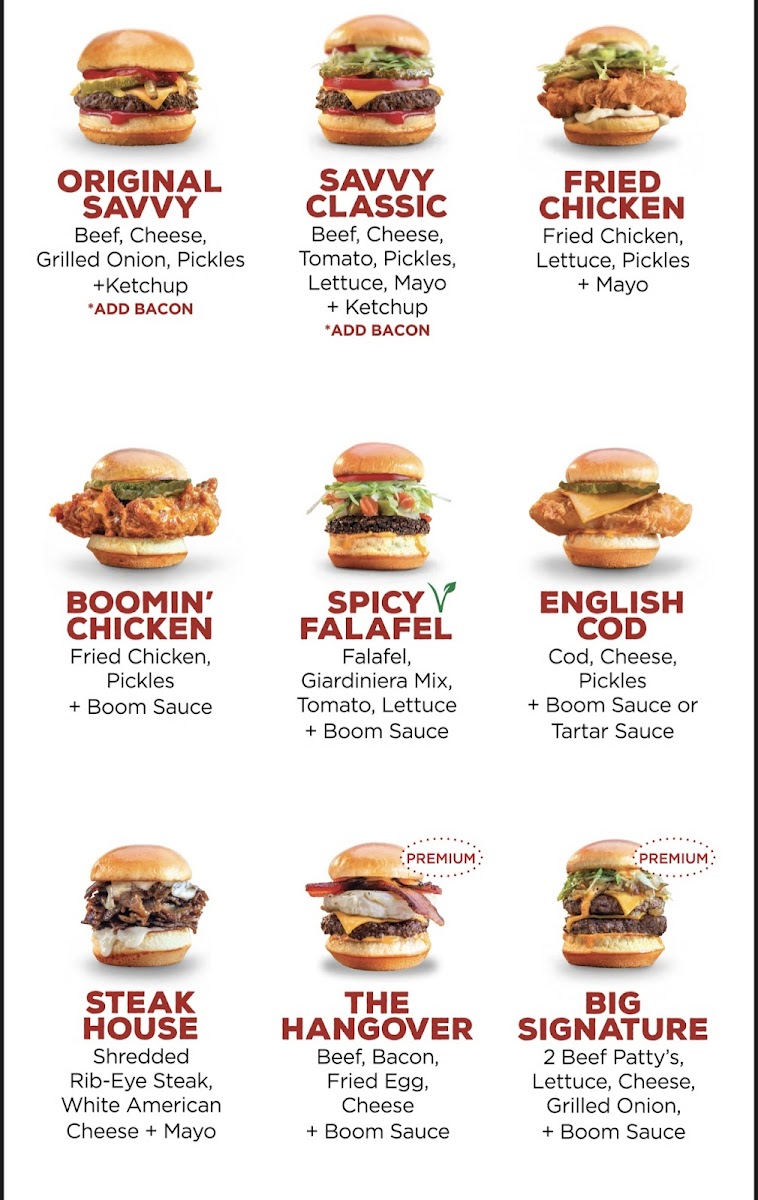 Savvy Sliders Photo Menu 1