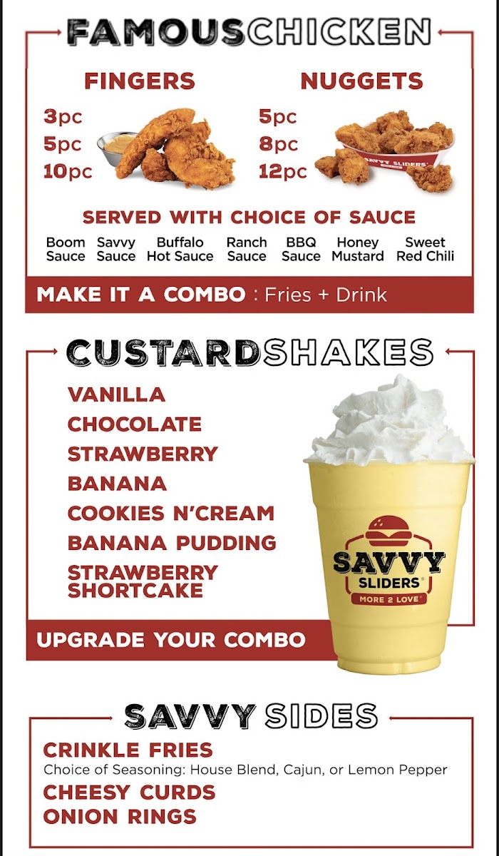 Savvy Sliders Photo Menu 2