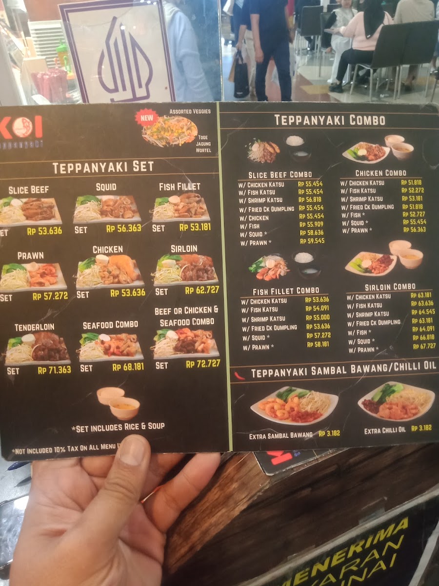 Koi Teppanyaki Photo Menu 3