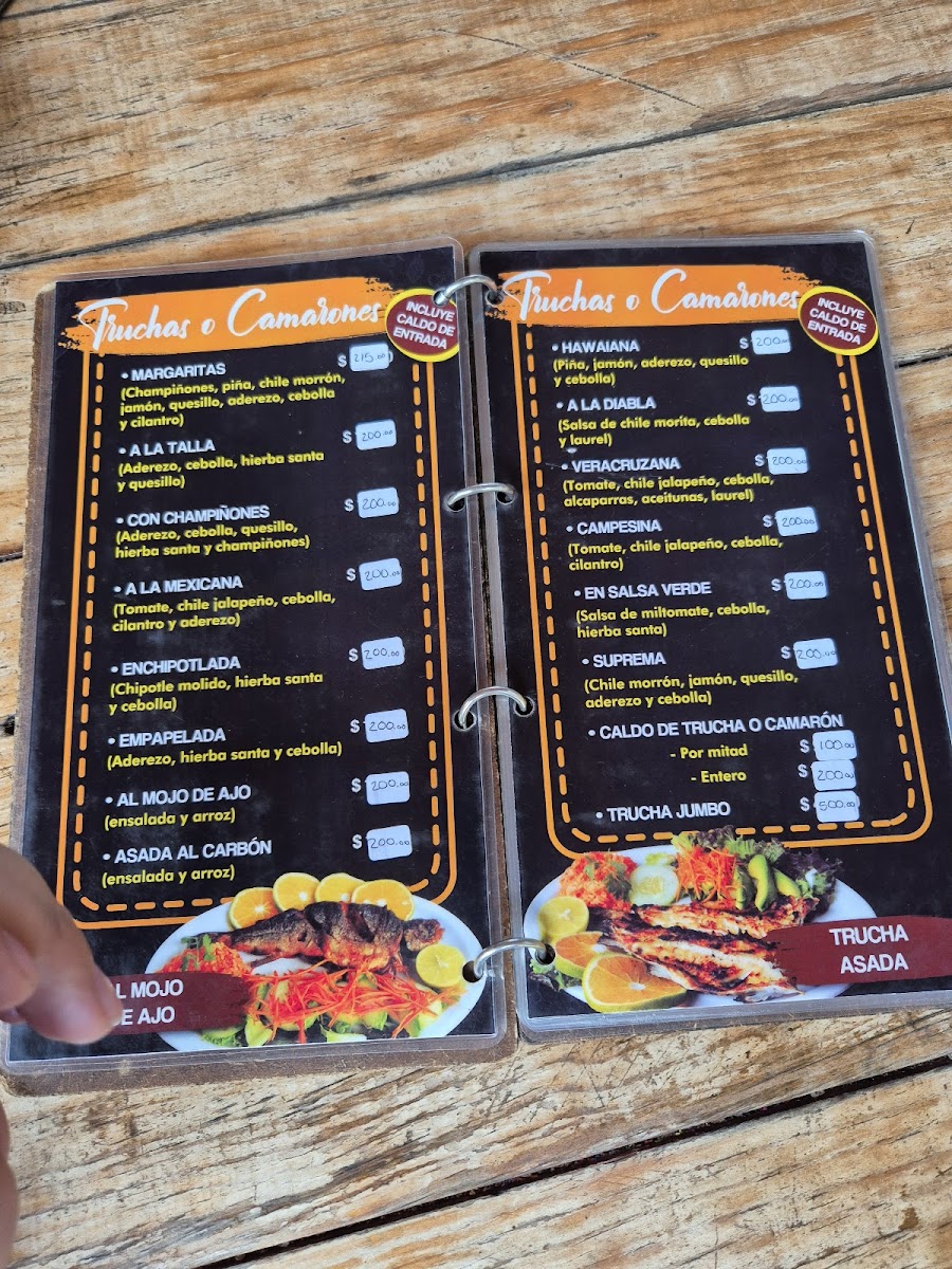 Las Margaritas Truchas Photo Menu 1