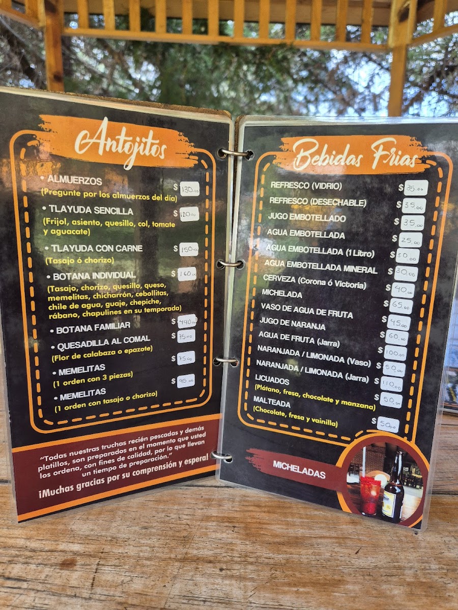 Las Margaritas Truchas Photo Menu 3