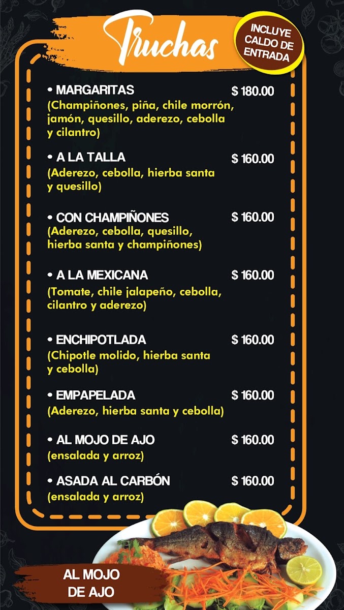 Las Margaritas Truchas Photo Menu 6