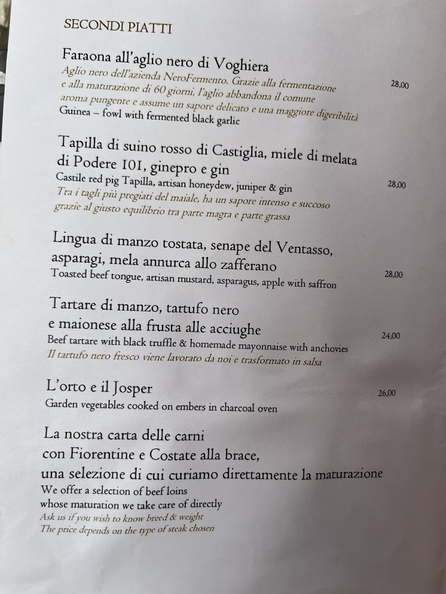 Caminetto d'Oro Photo Menu 1