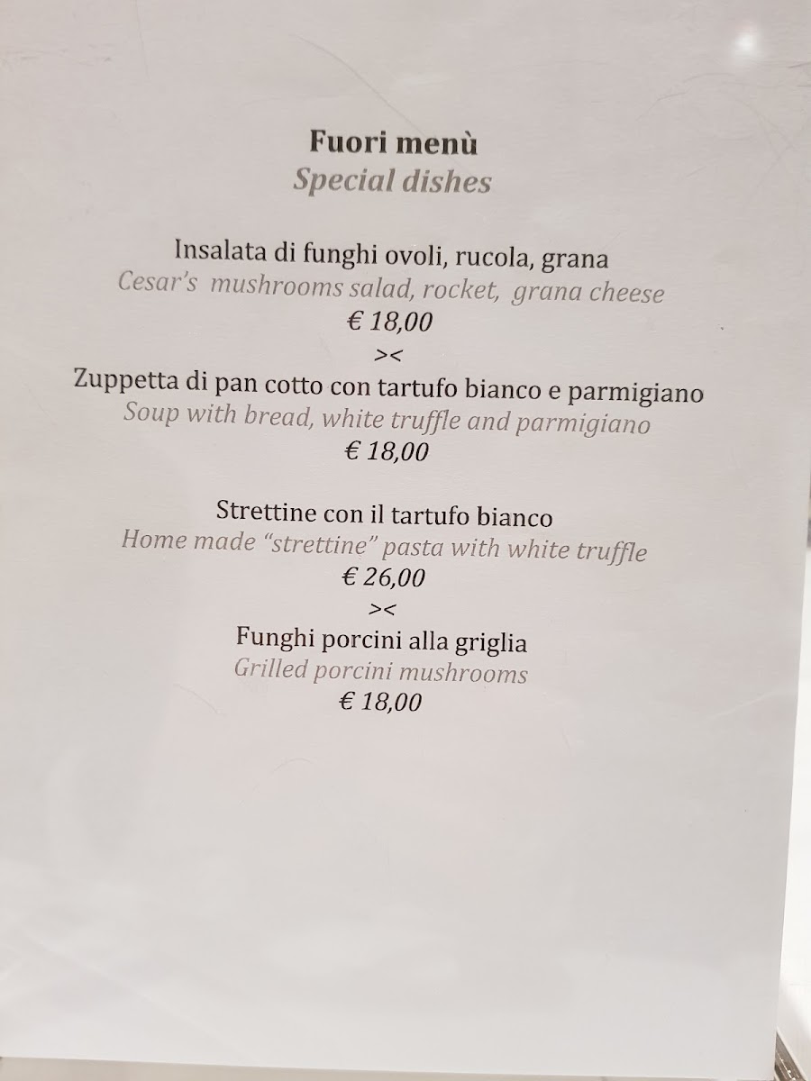 Caminetto d'Oro Photo Menu 4
