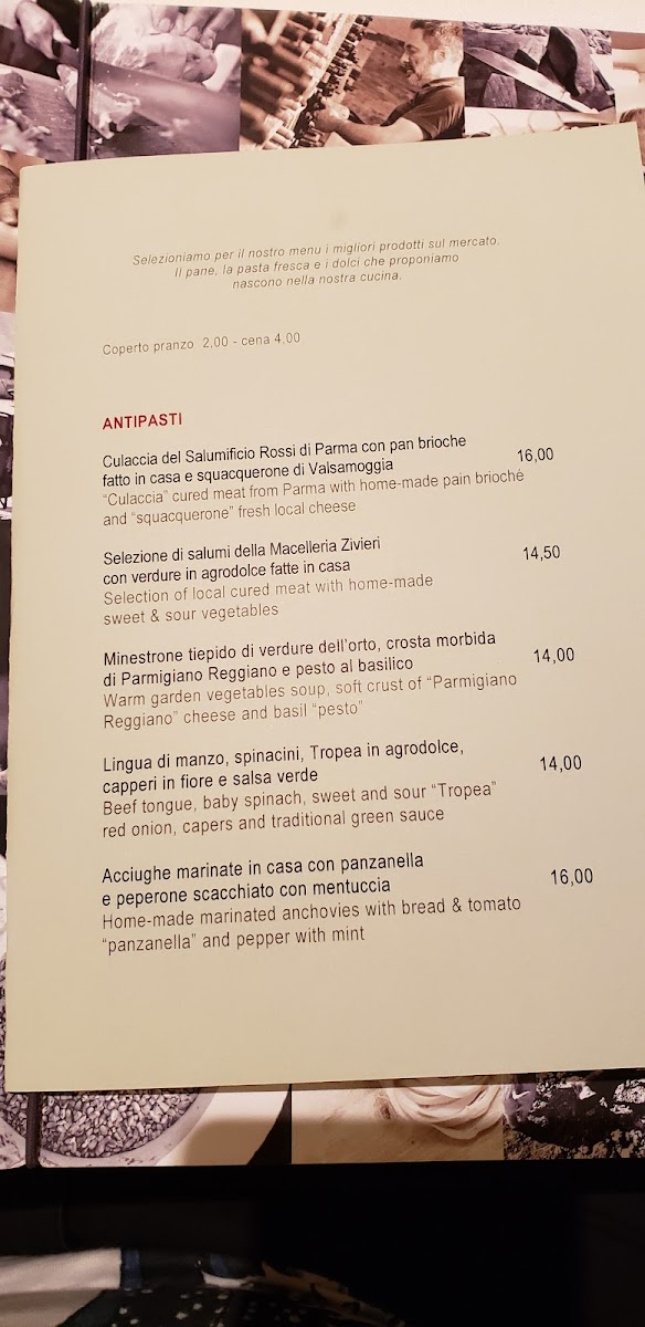 Caminetto d'Oro Photo Menu 6