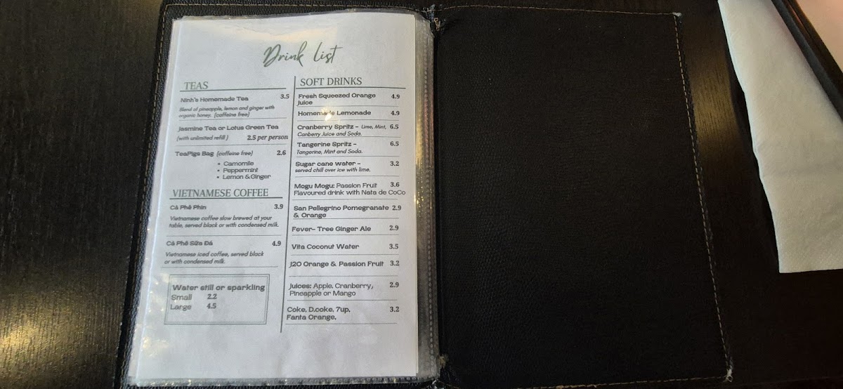 Ninh's Vietnamese Restaurant Photo Menu 3
