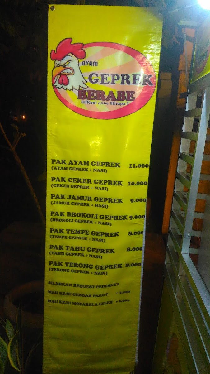 Ayam Geprek Berabe Photo Menu 1
