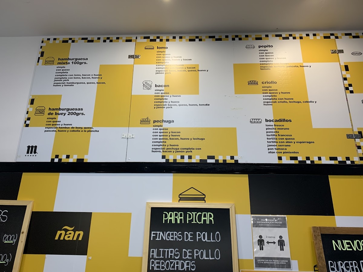 Ñan Burger Photo Menu 2