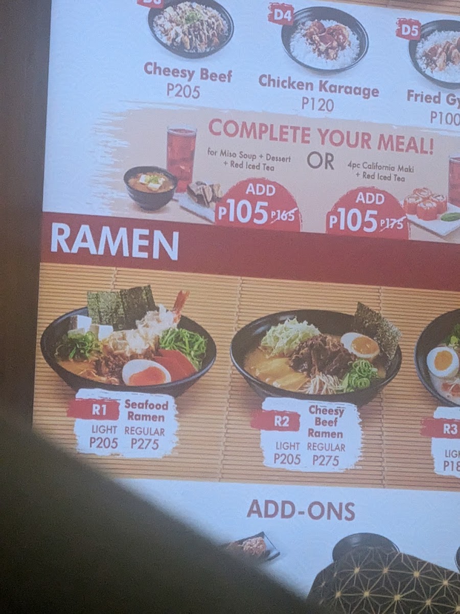 Tokyo Joe Photo Menu 7