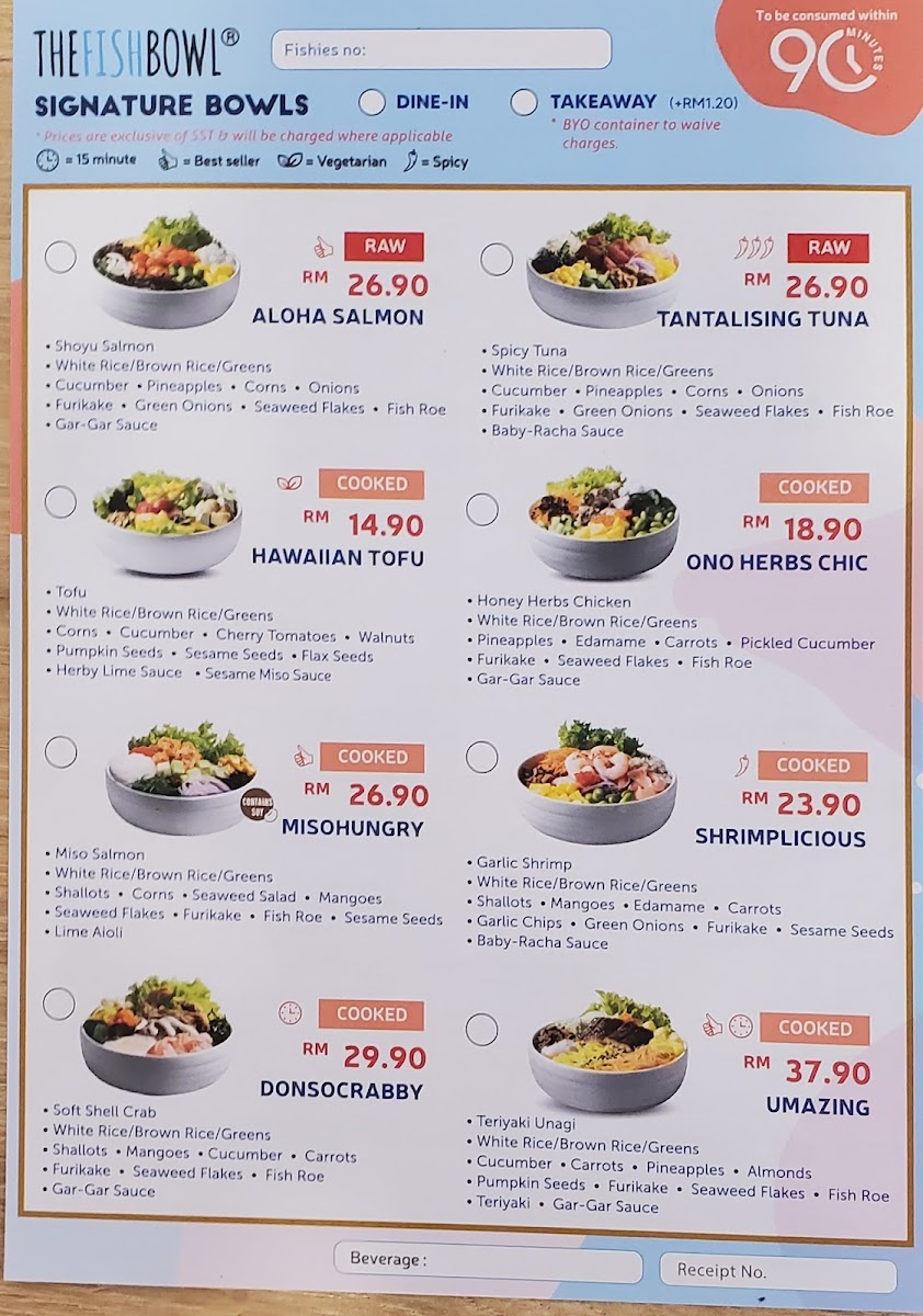 The Fish Bowl @ Bukit Tinggi 2 Photo Menu 1