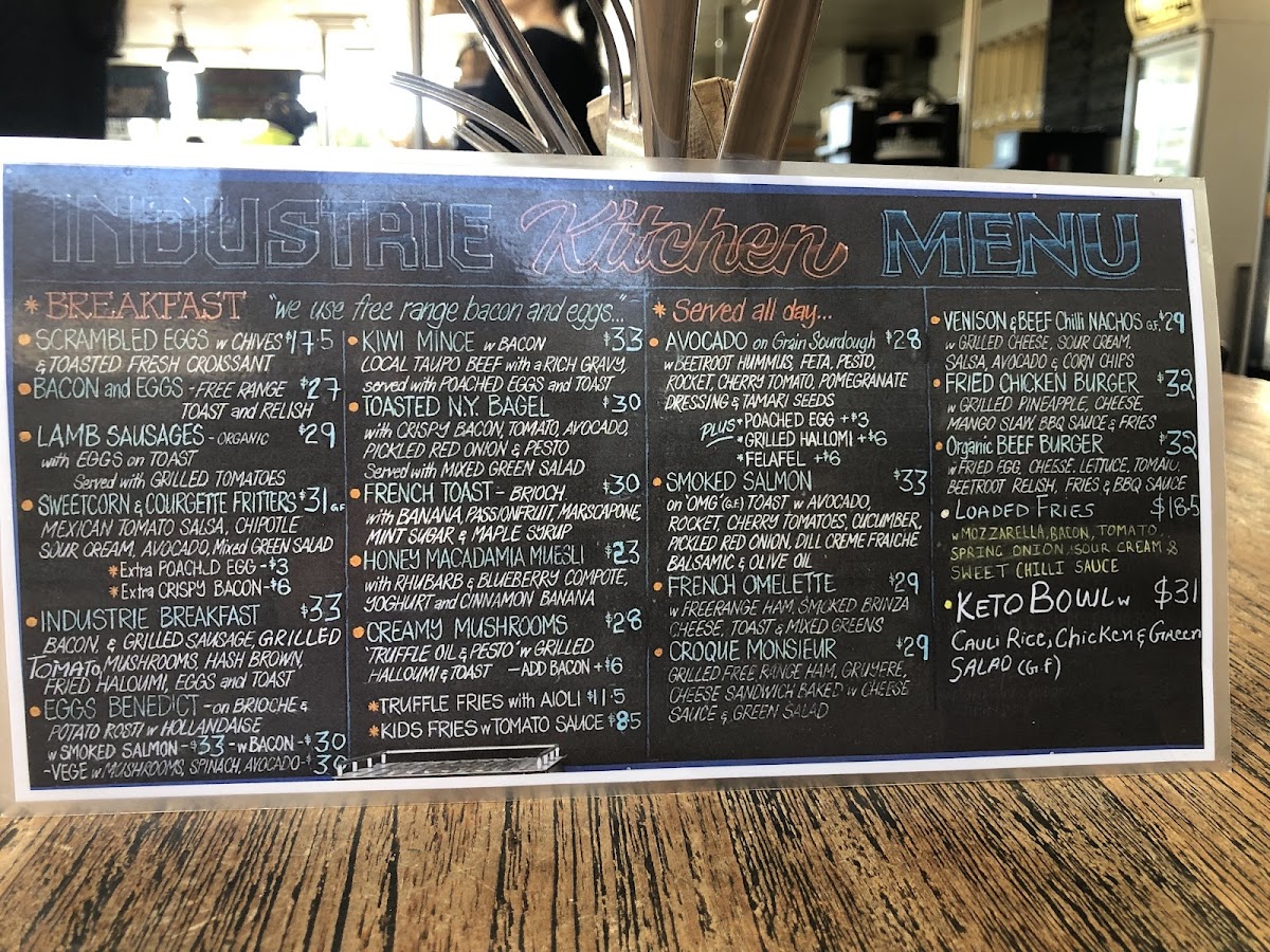 Industrie Kitchen and cafe Photo Menu 1