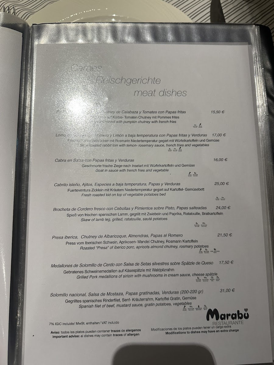 Restaurante Marabú Photo Menu 4