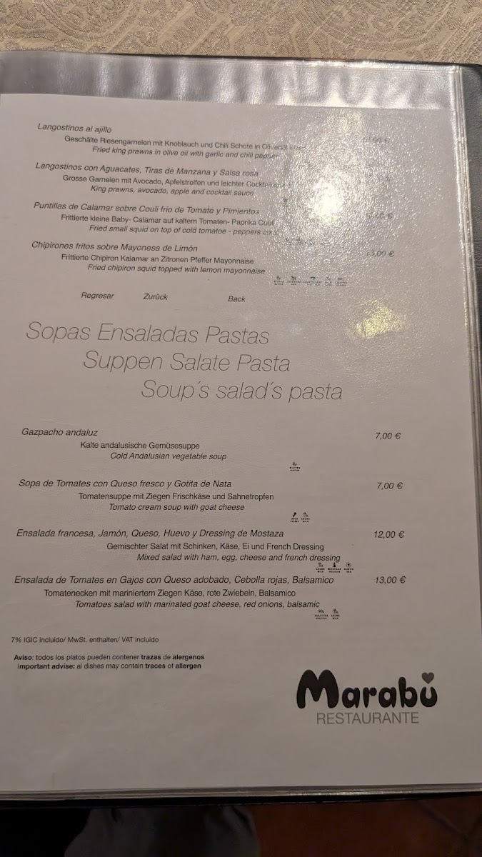Restaurante Marabú Photo Menu 8