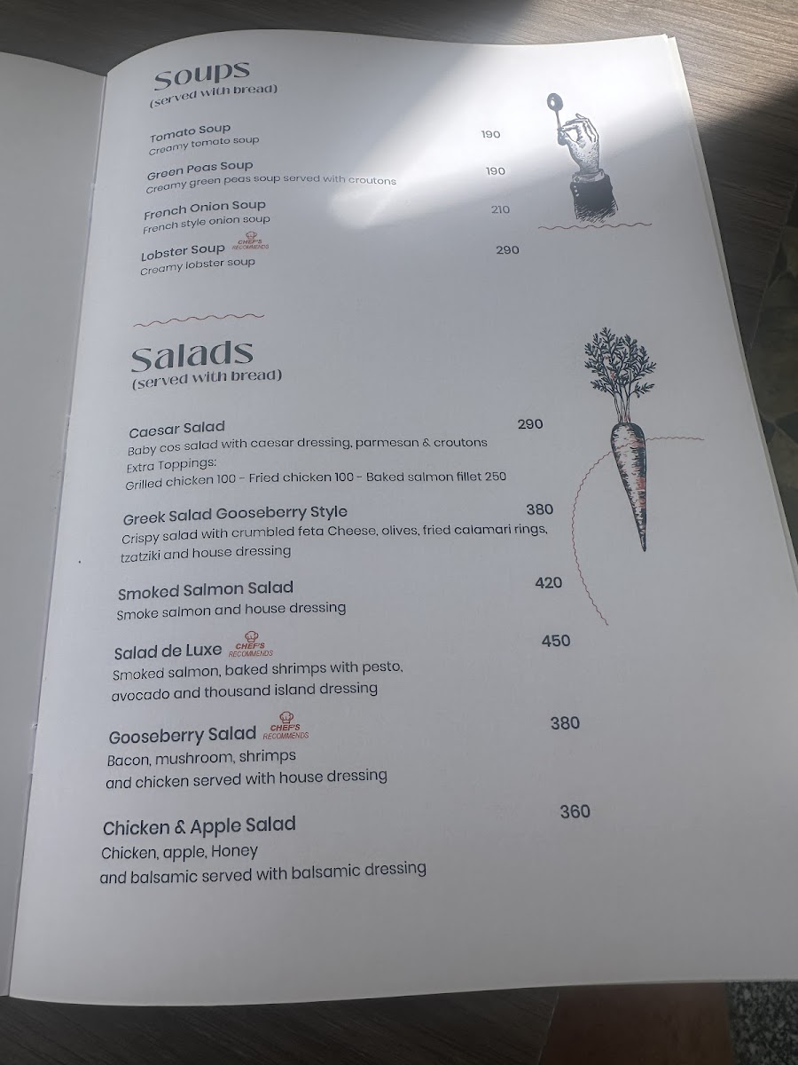 Gooseberry Baan & Bistro Photo Menu 1