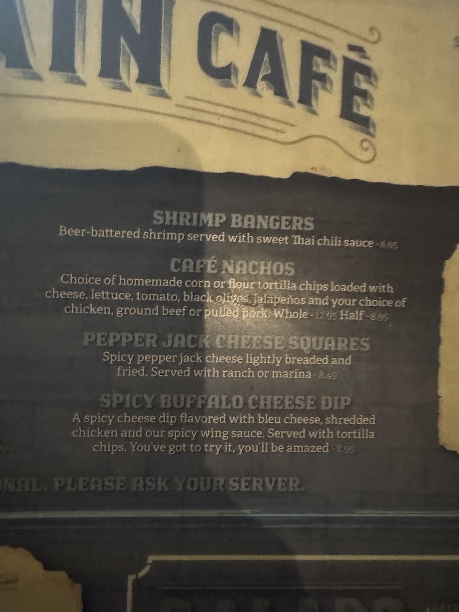 Old Main Cafe Photo Menu 4