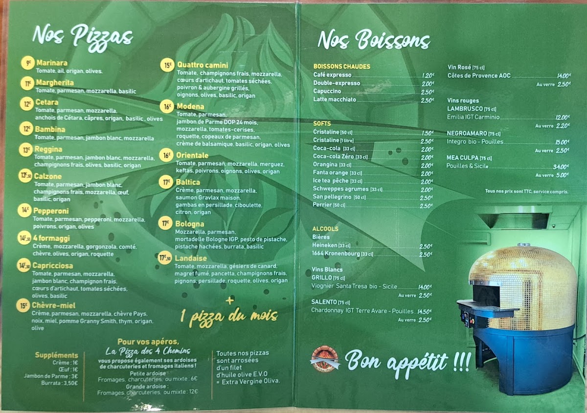 La Pizza des 4 Chemins Photo Menu 1